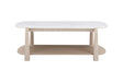 Bassett White Oak & White Marble Horizons Cocktail Table