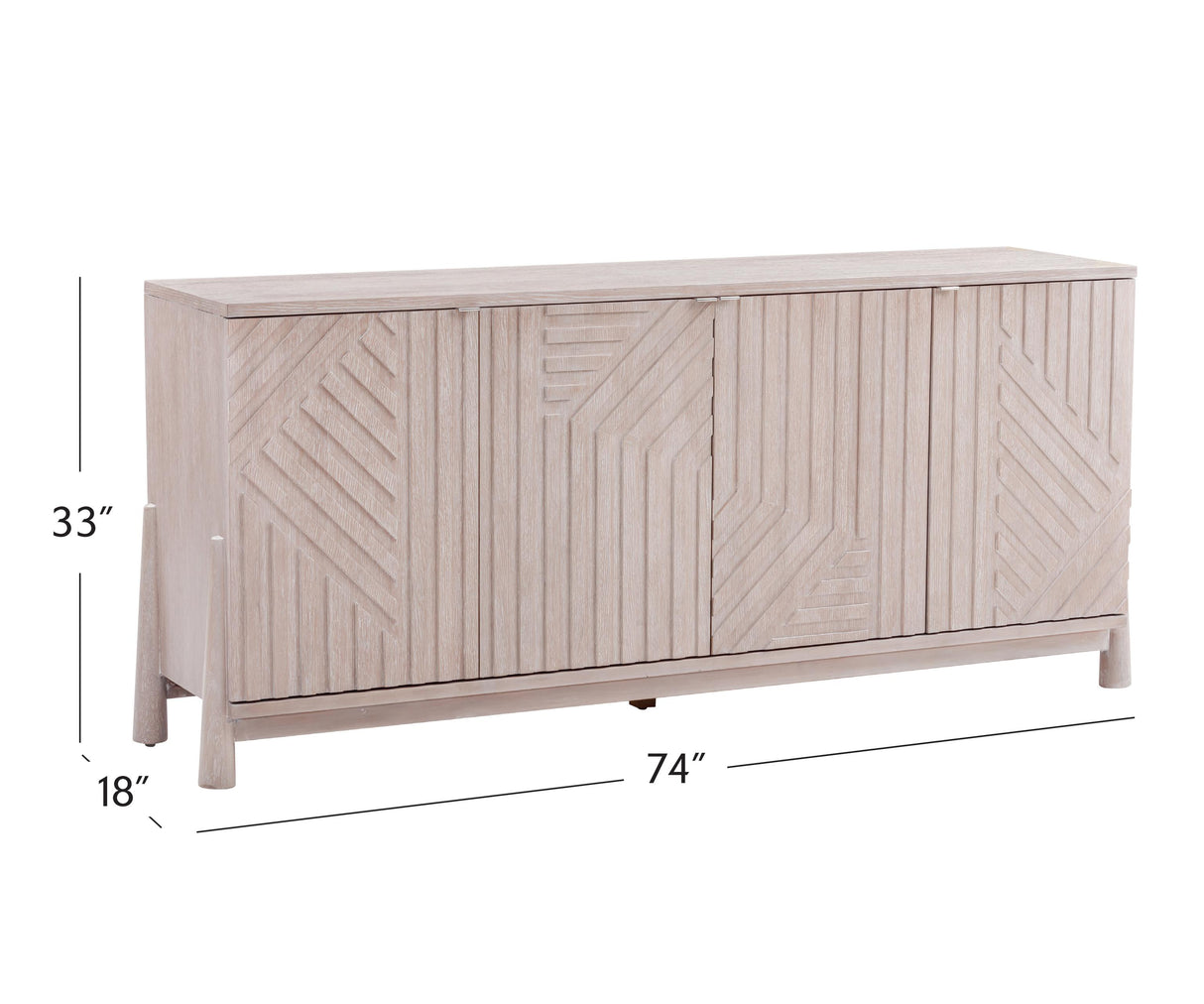 Bassett Cerused White Oak Horizons Server
