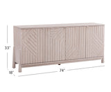 Bassett Cerused White Oak Horizons Server