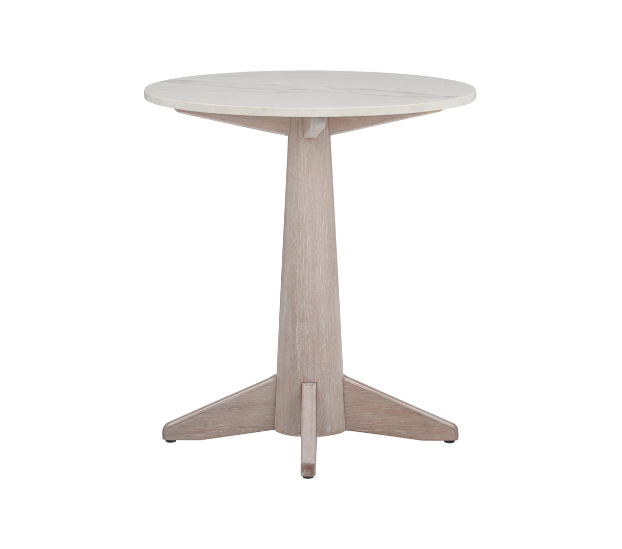 Bassett White Oak & White Marble Horizons End Table
