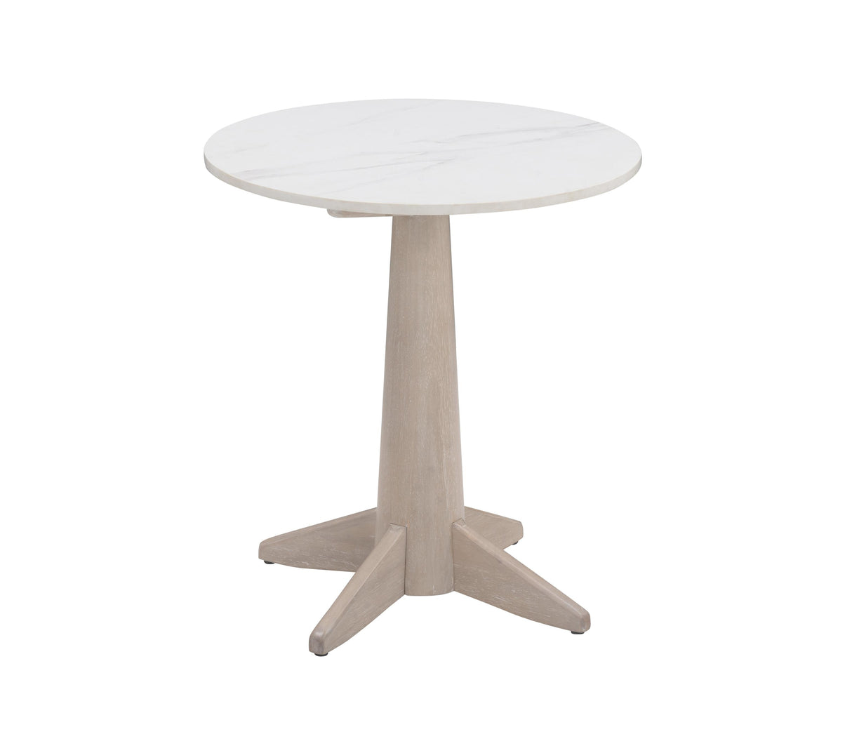 Bassett White Oak & White Marble Horizons End Table
