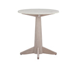 Bassett White Oak & White Marble Horizons End Table
