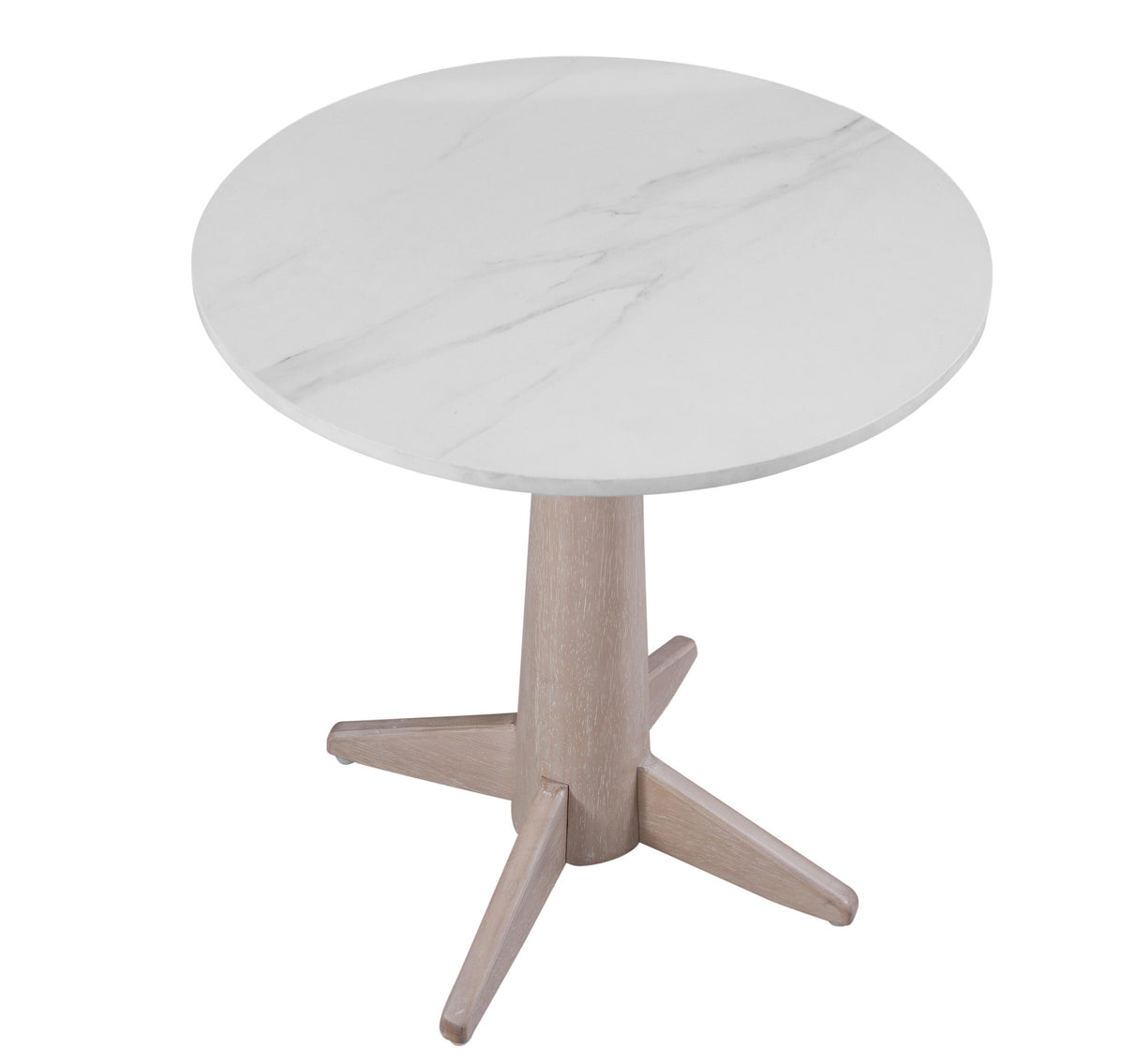 Bassett White Oak & White Marble Horizons End Table