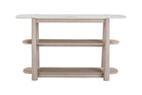 Bassett White Oak & White Marble Horizons Console Table