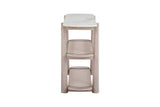 Bassett White Oak & White Marble Horizons Console Table