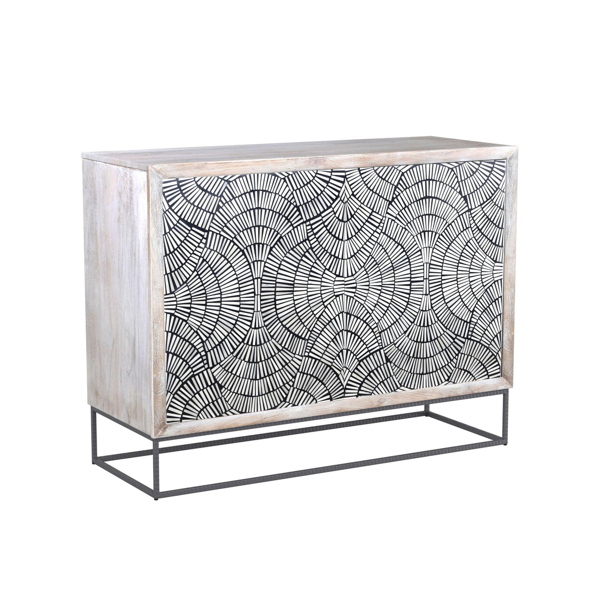 Bassett White Magnolia Bar Cabinet
