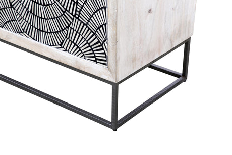 Bassett White Magnolia Bar Cabinet