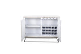 Bassett White Magnolia Bar Cabinet