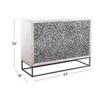 Bassett White Magnolia Bar Cabinet