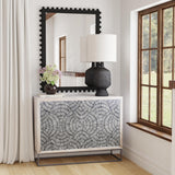 Bassett German Silver Petal Bar Cabinet
