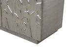 Bassett German Silver Petal Bar Cabinet