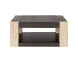 Bassett Carbon Mindi & Blonde Acacia Harmony Cocktail Table