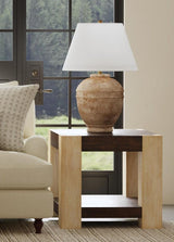 Bassett Carbon Mindi & Blonde Acacia Harmony End Table