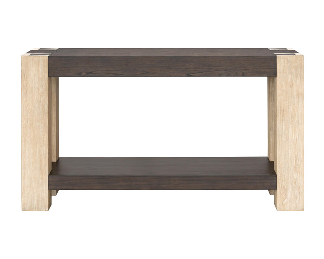 Bassett Carbon Mindi & Blonde Acacia Harmony Console Table