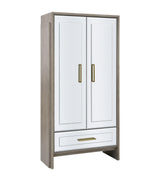 Bassett Gray Lansing Tall Bar Cabinet