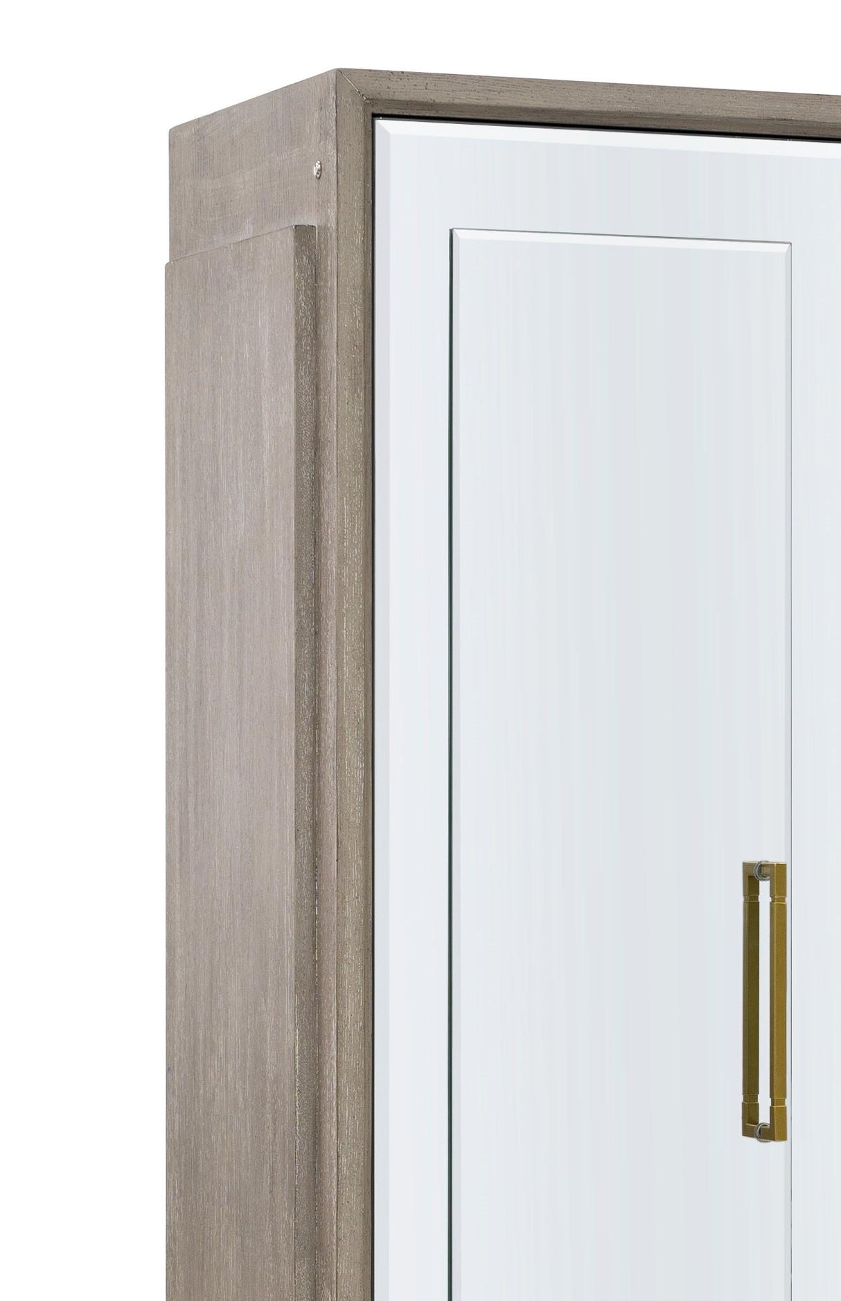 Bassett Gray Lansing Tall Bar Cabinet
