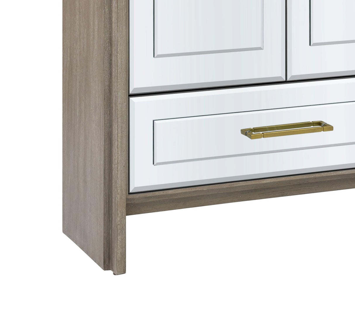 Bassett Gray Lansing Tall Bar Cabinet