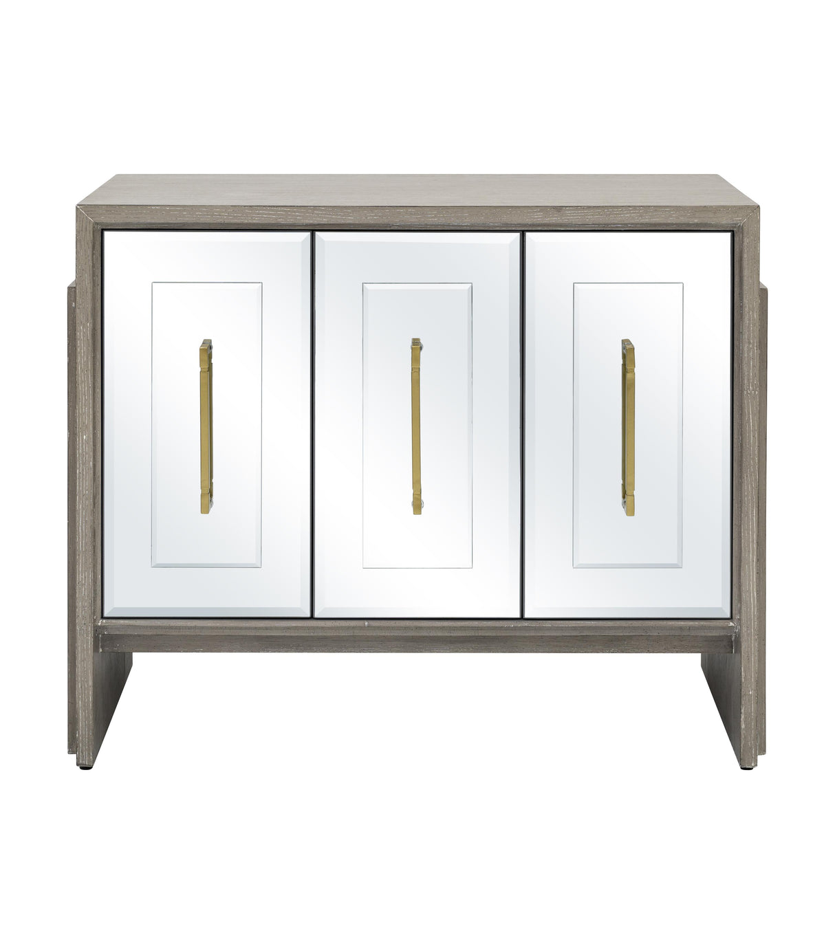 Bassett Cerused Grey Oak, Mirror Lansing Server