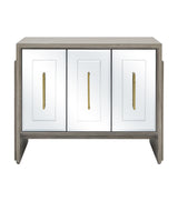 Bassett Cerused Grey Oak, Mirror Lansing Server
