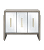 Bassett Cerused Grey Oak, Mirror Lansing Server