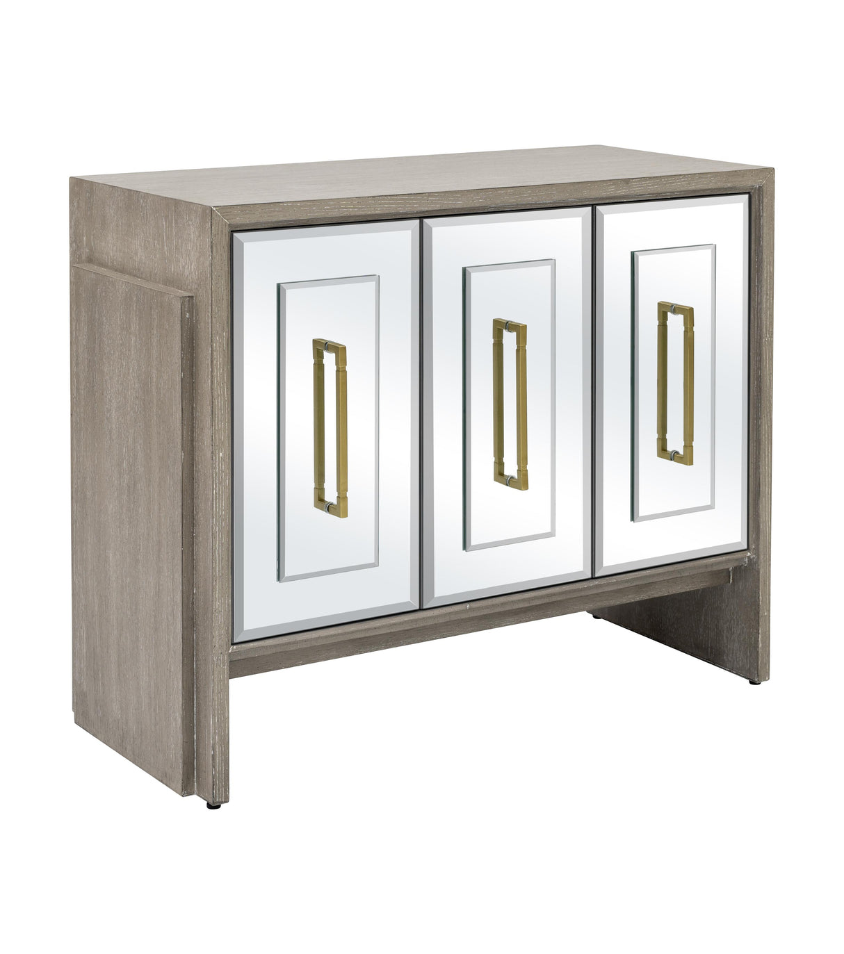 Bassett Cerused Grey Oak, Mirror Lansing Server