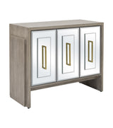 Bassett Cerused Grey Oak, Mirror Lansing Server