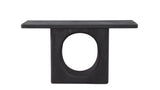 Bassett Sandblasted Black Mango Compass Console Table