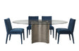Bassett Antique Silver Symmetry Silver Dining Table
