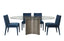 Bassett Antique Silver Symmetry Silver Dining Table