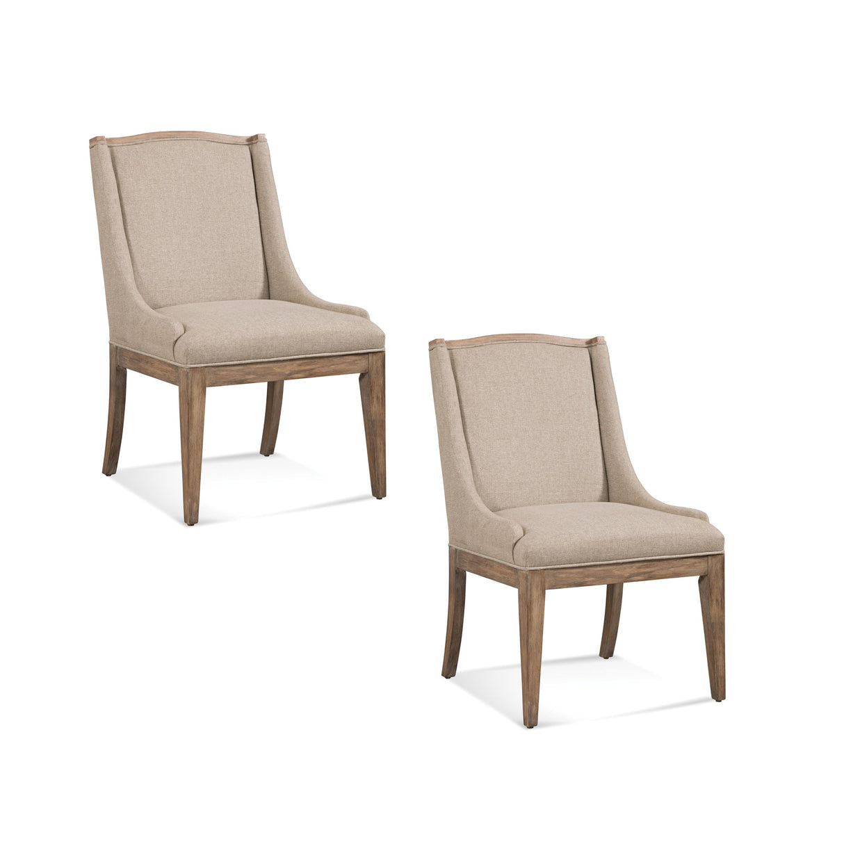 Bassett Beige Buxton Parsons Dining Chair Set of 2