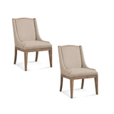 Bassett Beige Buxton Parsons Dining Chair Set of 2