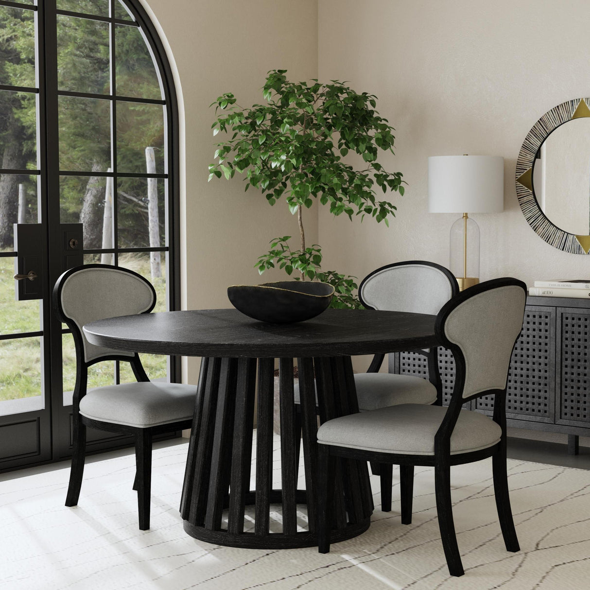 Bassett Beige Buxton Parsons Dining Chair Set of 2