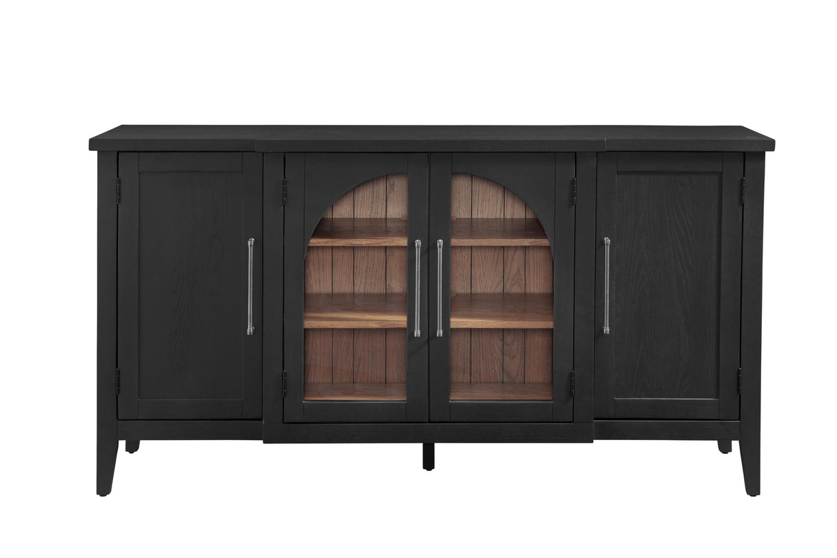 Bassett Black/Oak Fynn Server
