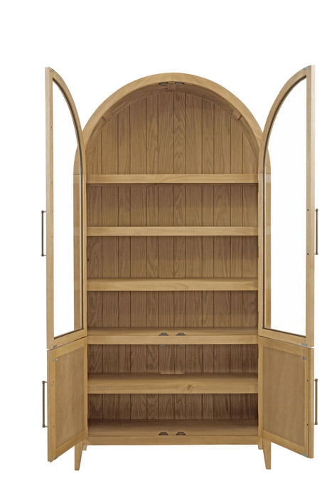 Bassett Warm Blonde Oak Fynn Blonde Display Cabinet