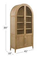 Bassett Warm Blonde Oak Fynn Blonde Display Cabinet