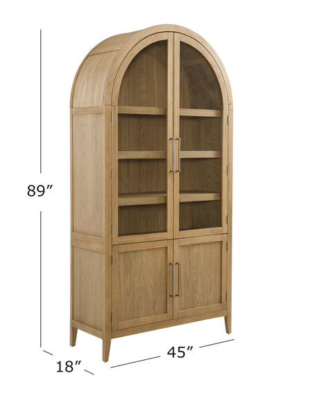Bassett Warm Blonde Oak Fynn Blonde Display Cabinet