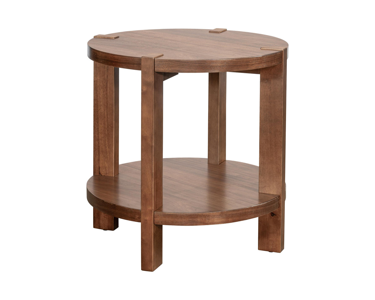 Bassett Warm Walnut Winston End Table