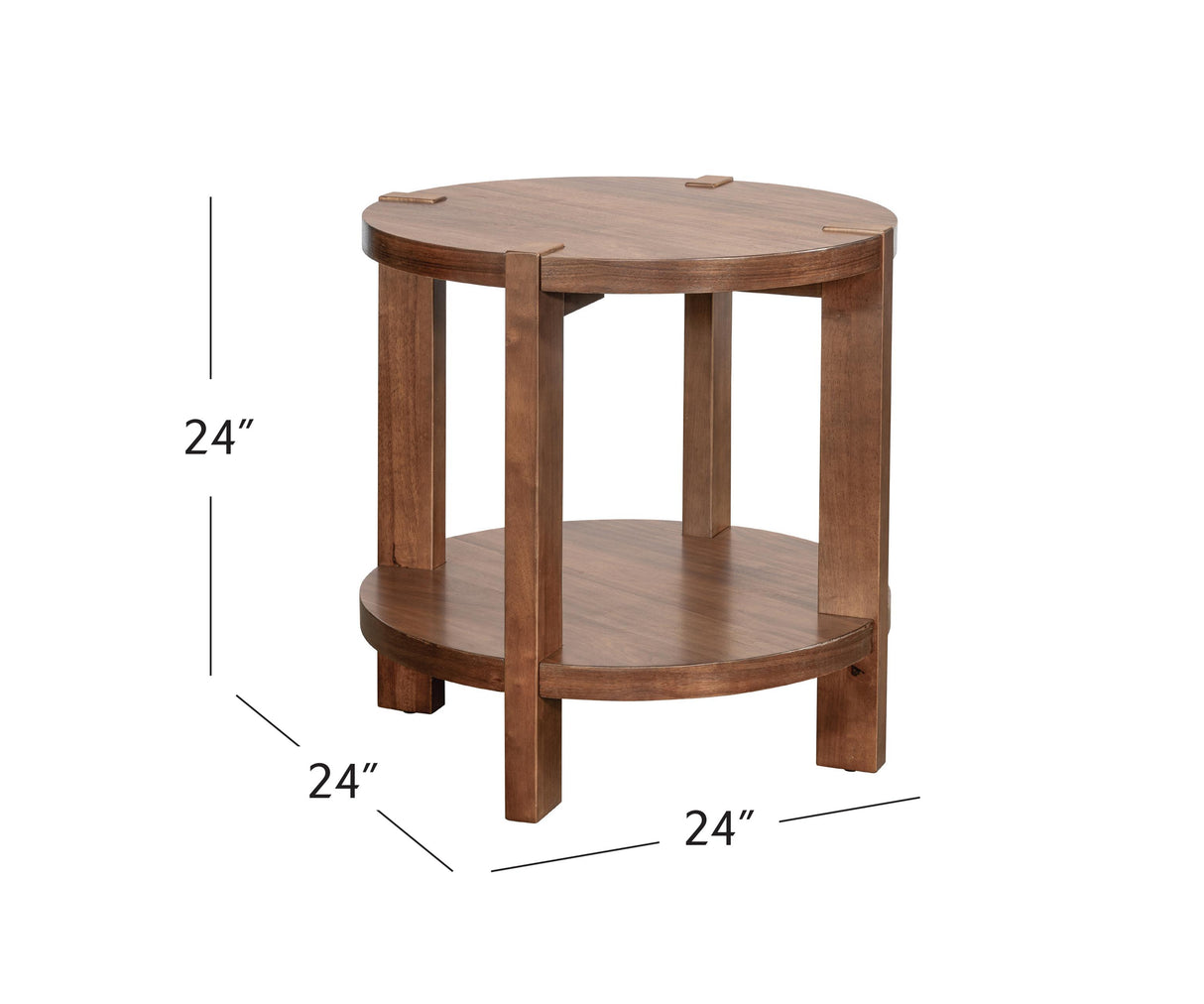 Bassett Warm Walnut Winston End Table