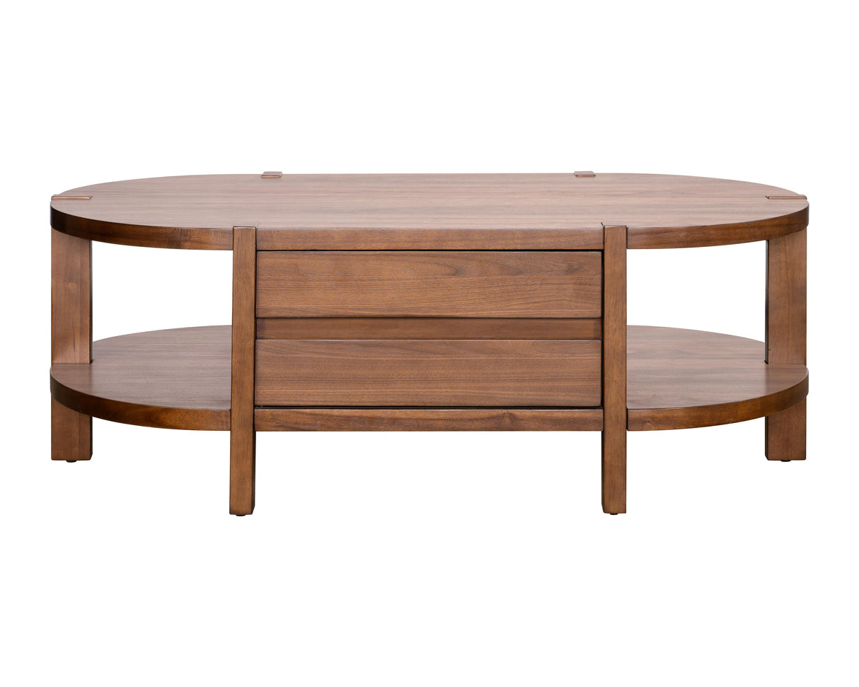 Bassett Warm Walnut Winston Cocktail Table