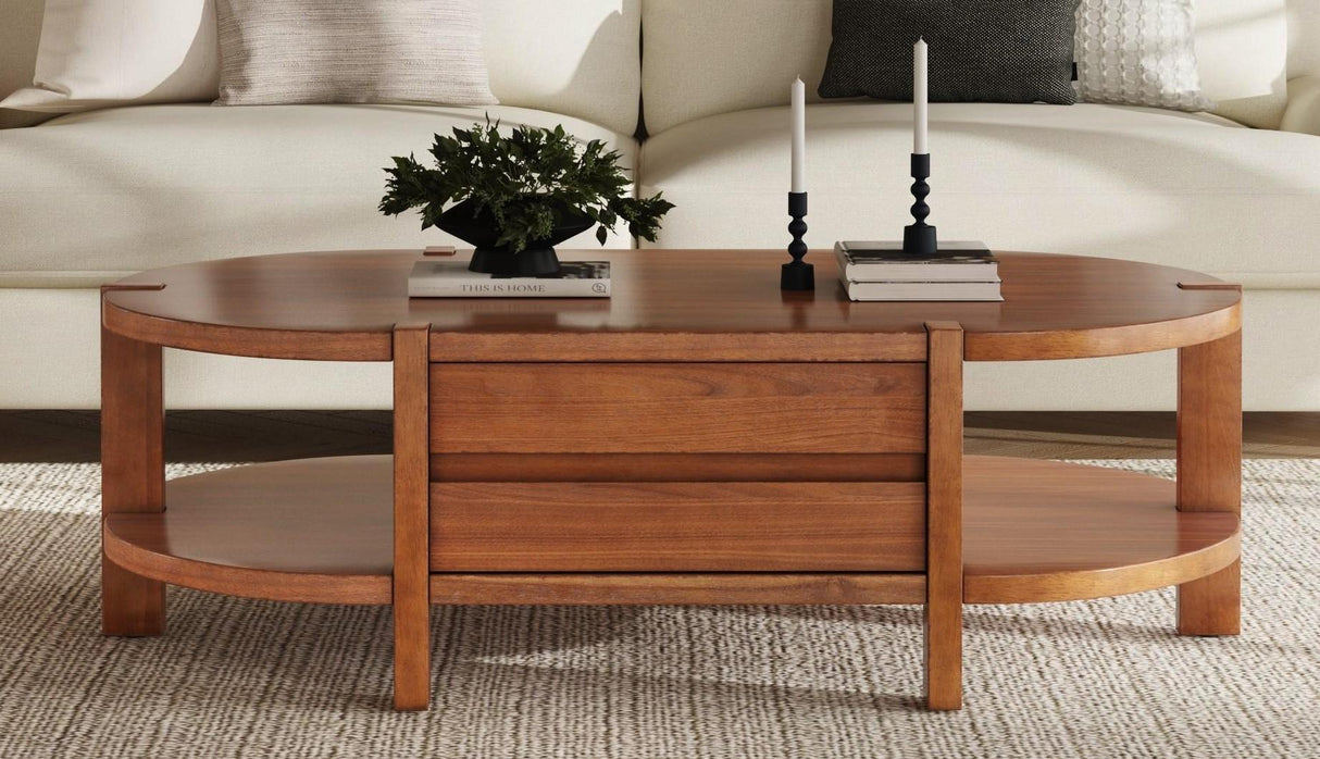 Bassett Warm Walnut Winston Cocktail Table