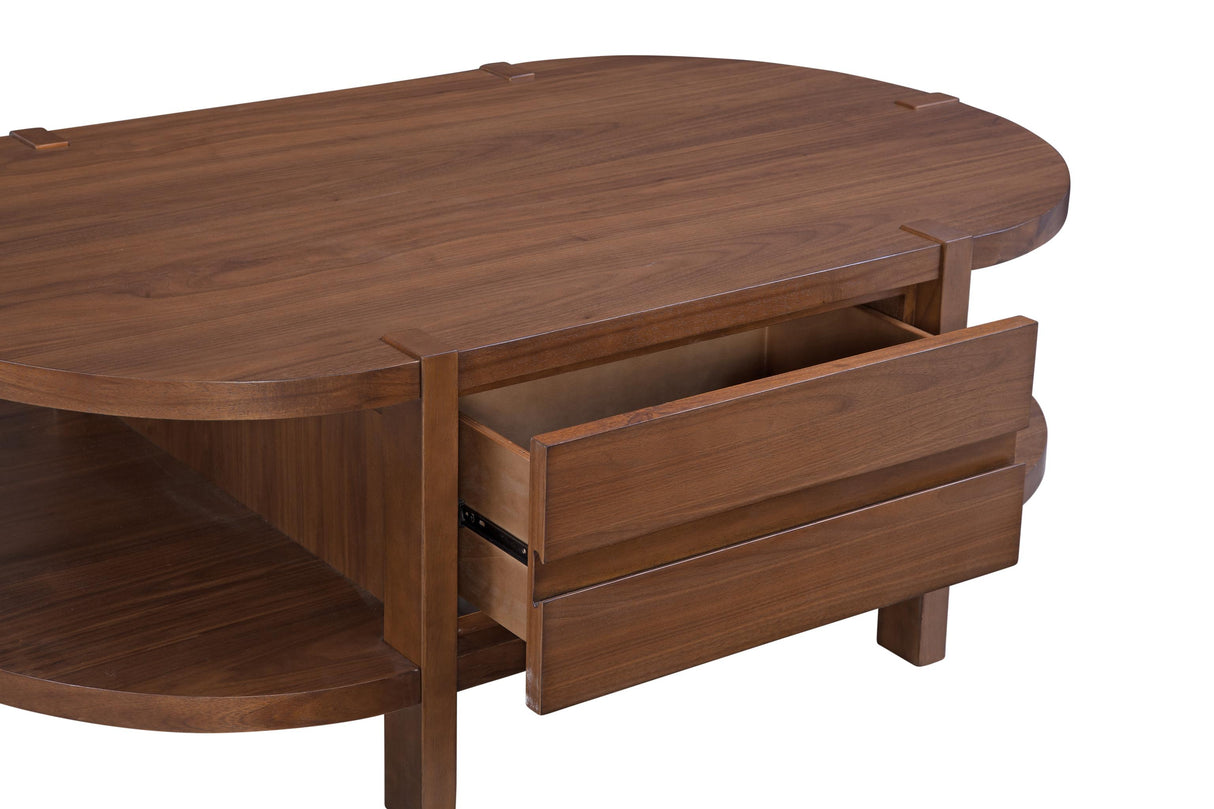 Bassett Warm Walnut Winston Cocktail Table