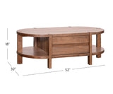 Bassett Warm Walnut Winston Cocktail Table