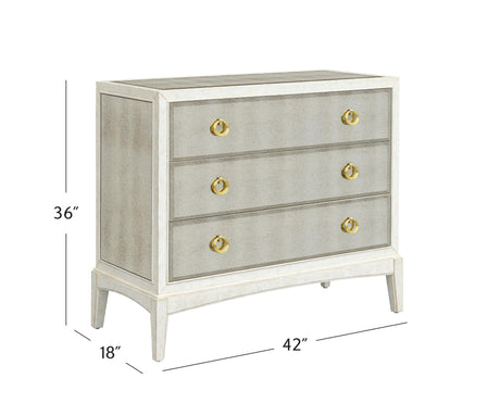 Bassett Antique Cream Kiara Hall Chest