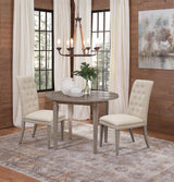 Bassett Stainless Steel Polygon Dining Chair Set of 2