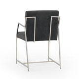 Bassett Stainless Steel Polygon Dining Chair Set of 2