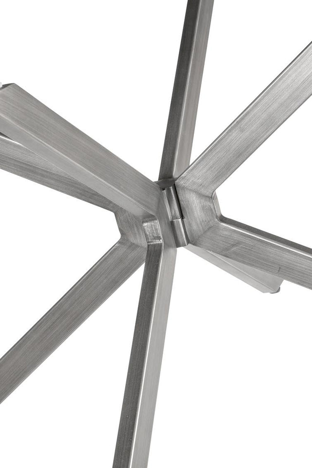 Bassett Gunmetal/Clear Deen Round End Table