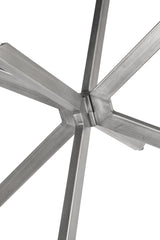 Bassett Gunmetal/Clear Deen Round End Table