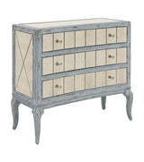 Bassett Antique Robin's Egg Blue, Antique Mirror Fontaine Hall Chest