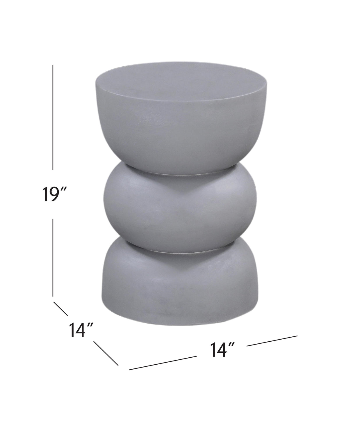 Bassett Gray Plaster Haven Accent Table