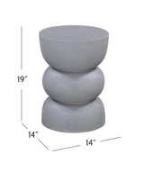 Bassett Gray Plaster Haven Accent Table
